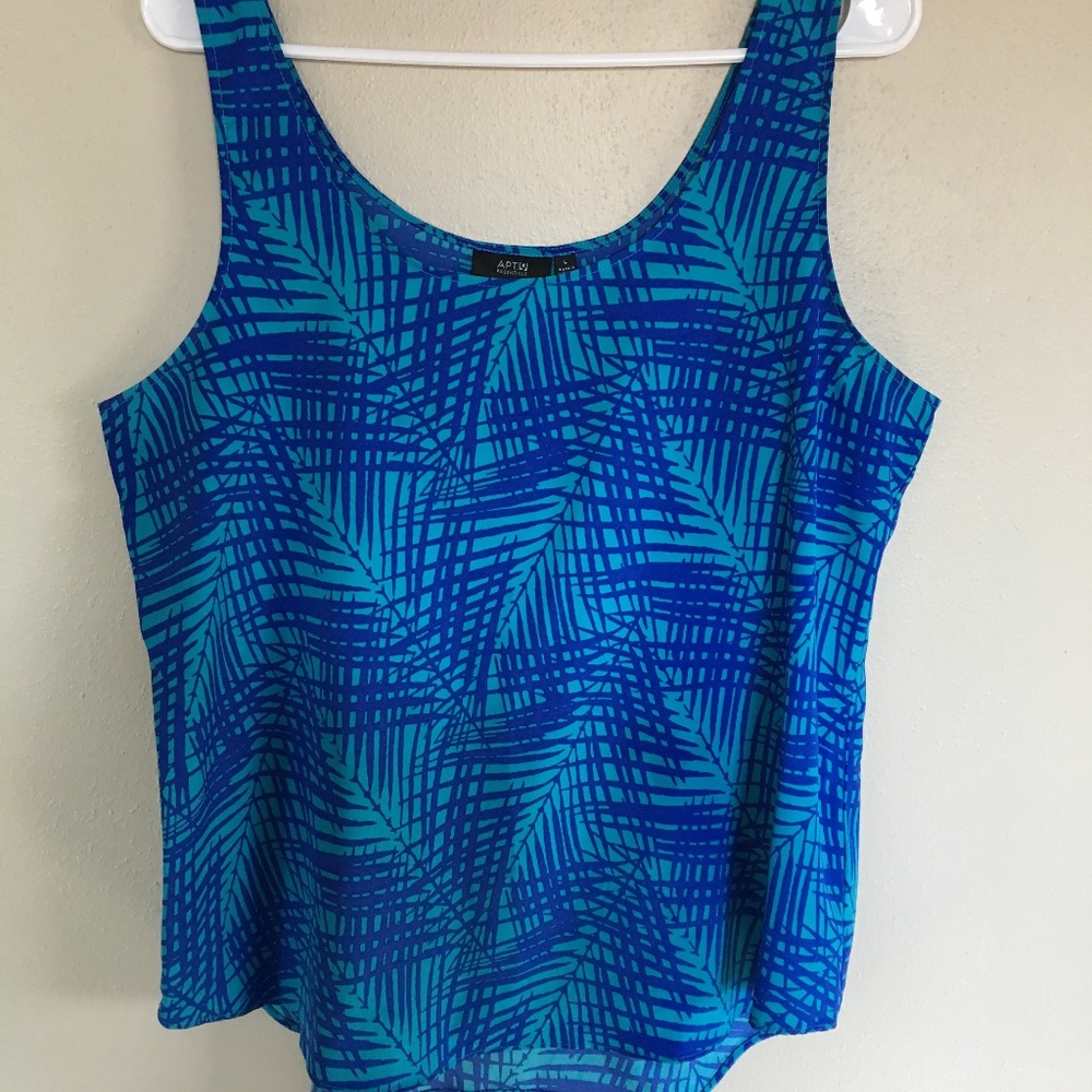 Blue Patterend Tank